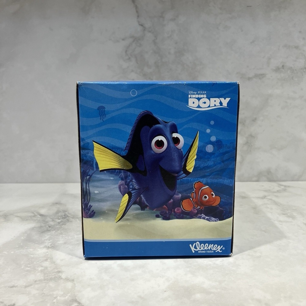 FINDING DORY Kleenex Disney Pixar 80 2-Ply Box of Tissues - Blue Top